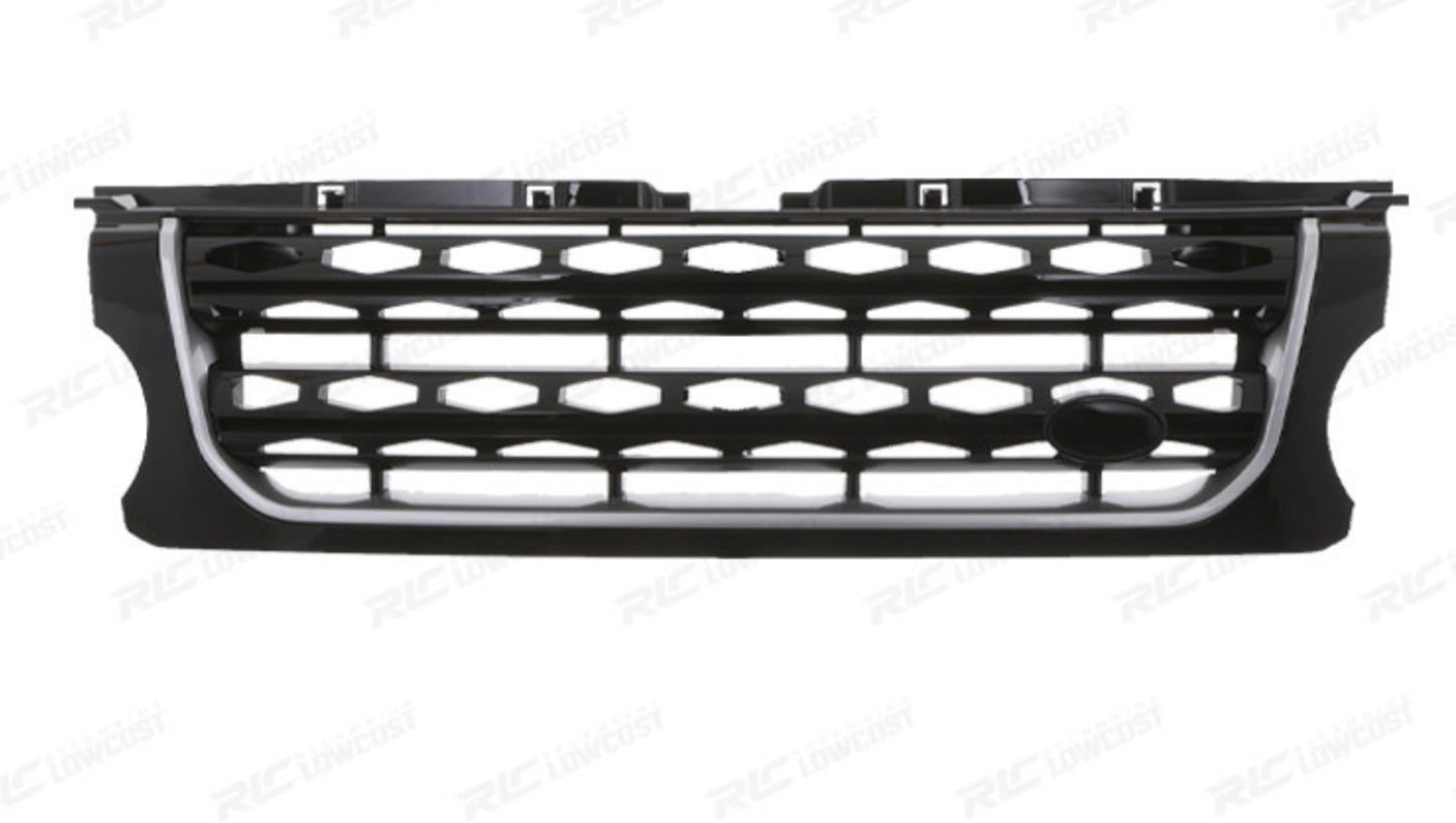 GRILLE POUR LAND ROVER DISCOVERY IV 15-17 NOIR BRILLANT CHROMÉ